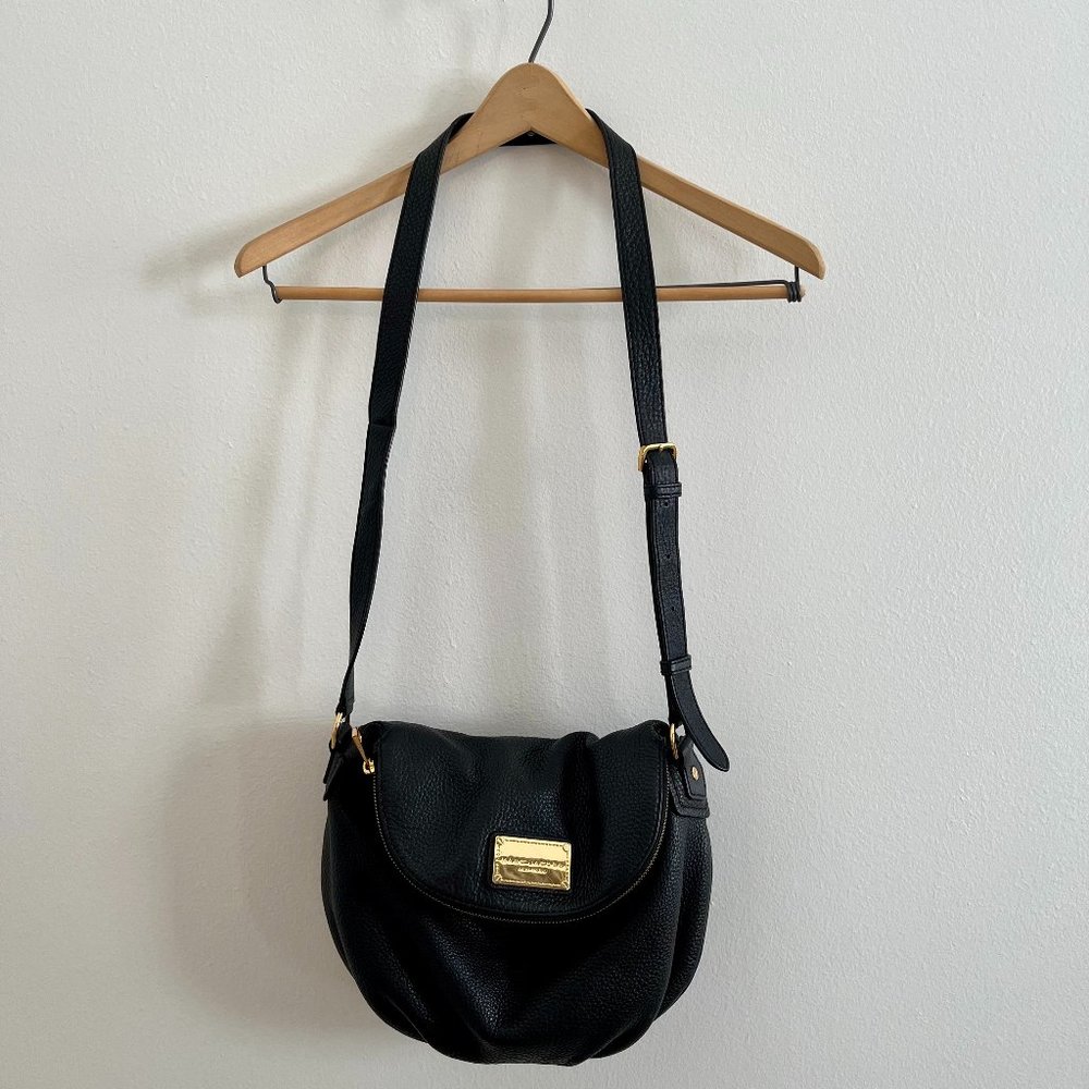 Marc Jacobs | Natasha Style Medium Black Leather Crossbody Bag